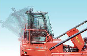 10.堆高機駕駛室手動向后傾翻設計